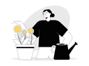 پیش‌نمایش فایل woman-with-investment-return-8020317 از پک معامله