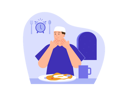 پیش‌نمایش فایل islamic-man-praying-before-meal-8340355 از پک روزه داری رمضان