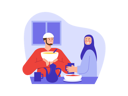 پیش‌نمایش فایل muslim-couple-enjoying-food-feast-8340320 از پک روزه داری رمضان