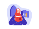 پیش‌نمایش فایل muslim-girl-reading-quran-8340364 از پک روزه داری رمضان