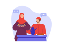 پیش‌نمایش فایل muslim-housewife-serving-food-to-husband-8340362 از پک روزه داری رمضان
