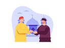 پیش‌نمایش فایل muslim-man-donating-to-poor-people-8340345 از پک روزه داری رمضان