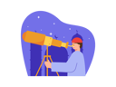 پیش‌نمایش فایل muslim-man-looking-at-moon-through-telescope-8340349 از پک روزه داری رمضان