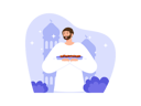 پیش‌نمایش فایل muslim-man-serving-arabic-dates-8340366 از پک روزه داری رمضان