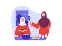 پیش‌نمایش فایل muslim-mother-cooking-fresh-donuts-8340326 از پک روزه داری رمضان