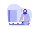 پیش‌نمایش فایل muslim-mother-serving-food-in-bowls-8340335 از پک روزه داری رمضان