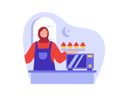پیش‌نمایش فایل muslim-woman-baking-cookies-8340356 از پک روزه داری رمضان