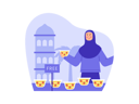 پیش‌نمایش فایل muslim-woman-donating-free-food-8340333 از پک روزه داری رمضان
