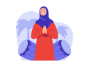 پیش‌نمایش فایل muslim-woman-greeting-for-ramadan-8340323 از پک روزه داری رمضان