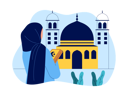 پیش‌نمایش فایل hijab-girl-holding-holy-book-at-mosque-8549059 از پک مسلمان
