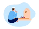 پیش‌نمایش فایل muslim-boy-doing-prayer-at-gravestone-8549061 از پک مسلمان