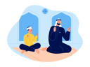پیش‌نمایش فایل muslim-father-and-son-doing-prayer-in-mosque-8549078 از پک مسلمان