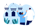 پیش‌نمایش فایل muslim-father-and-son-going-mosque-for-prayer-8549065 از پک مسلمان