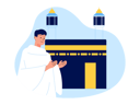پیش‌نمایش فایل muslim-man-doing-islamic-prayer-at-mecca-8549100 از پک مسلمان