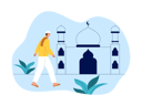 پیش‌نمایش فایل muslim-man-going-mosque-for-prayer-8549069 از پک مسلمان
