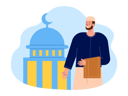 پیش‌نمایش فایل muslim-man-going-mosque-for-prayer-8549102 از پک مسلمان