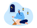 پیش‌نمایش فایل muslim-man-reading-book-of-the-quran-8549104 از پک مسلمان