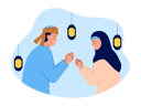 پیش‌نمایش فایل muslim-people-doing-ramadan-greeting-8549087 از پک مسلمان