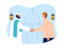 پیش‌نمایش فایل muslim-people-wishing-ramadan-greeting-8549077 از پک مسلمان