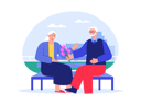 پیش‌نمایش فایل aged-man-giving-flower-to-aged-woman-8671995 از پک خانه سالمندان