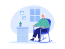 پیش‌نمایش فایل aged-man-sitting-on-chair-8671984 از پک خانه سالمندان