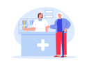 پیش‌نمایش فایل aged-woman-talking-to-hospital-receptionist-8672007 از پک خانه سالمندان