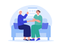 پیش‌نمایش فایل aged-woman-talking-with-female-nurse-8671990 از پک خانه سالمندان