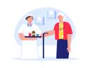 پیش‌نمایش فایل female-nurse-giving-medicines-to-old-woman-8672010 از پک خانه سالمندان