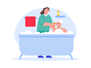 پیش‌نمایش فایل female-nurse-helping-aged-woman-with-bathing-8671976 از پک خانه سالمندان