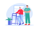 پیش‌نمایش فایل male-nurse-helping-aged-man-8672019 از پک خانه سالمندان
