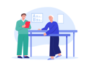 پیش‌نمایش فایل male-nurse-helping-aged-man-with-walking-exercise-8671974 از پک خانه سالمندان