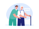 پیش‌نمایش فایل male-nurse-helping-senior-man-8671992 از پک خانه سالمندان