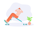 پیش‌نمایش فایل man-doing-abs-workout-8689256 از پک کاهش وزن