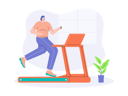 پیش‌نمایش فایل woman-running-on-treadmill-8689260 از پک کاهش وزن