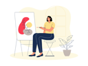 پیش‌نمایش فایل female-draw-painting-9270960 از پک صنایع دستی
