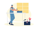پیش‌نمایش فایل male-carpenter-work-in-carpentry-workshop-9270962 از پک صنایع دستی
