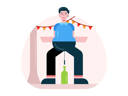 پیش‌نمایش فایل man-doing-pukul-balon-9495112 از پک روز استقلال اندونزی