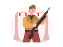 پیش‌نمایش فایل soldier-holding-gun-on-independence-day-9495097 از پک روز استقلال اندونزی