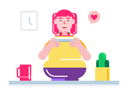 پیش‌نمایش فایل chubby-girl-standing-while-holding-cheesecake-in-hands-9883417 از پک دسر