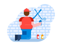 پیش‌نمایش فایل man-painting-wall-9883253 از پک سرگرمی