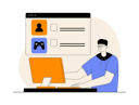 پیش‌نمایش فایل boy-doing-game-development-12351765 از پک توسعه اپ و بازی