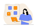 پیش‌نمایش فایل girl-working-on-application-development-12351773 از پک توسعه اپ و بازی