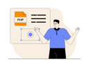 پیش‌نمایش فایل man-giving-explanation-about-php-coding-12351732 از پک توسعه اپ و بازی