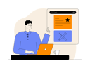 پیش‌نمایش فایل man-showing-development-tool-12351763 از پک توسعه اپ و بازی