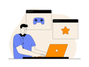 پیش‌نمایش فایل man-working-on-video-game-development-12351751 از پک توسعه اپ و بازی