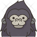 پیش‌نمایش فایل gorilla-face-6168927 از پک هید2 حیوان