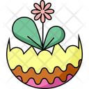 پیش‌نمایش فایل easter-flower-hatch-11207338 از پک تخم مرغ عید پاک