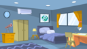 پیش‌نمایش فایل kid-sleeping-room-7366448 از پک صحنه‌های داخلی