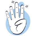 پیش‌نمایش فایل four-finger-hand-gesture-11667182 از پک حرکت دست