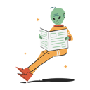 پیش‌نمایش فایل alien-reading-book-12247685 از پک موجود فضایی